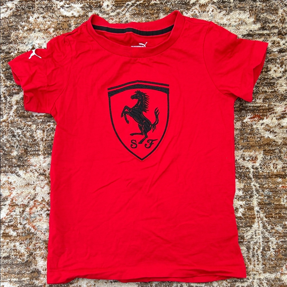 Puma Kids Red Ferrari Tee